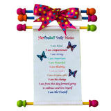 HerTruSelf 'I AM' Statements Scroll: Unlock the potential within with empowering affirmations. Fosters resilience and belief in every girl. Order the HerTruSelf Activity Toolkit now for a transformative journey!